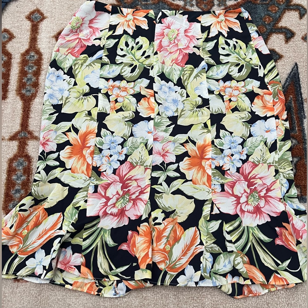 Talbots silk skirt